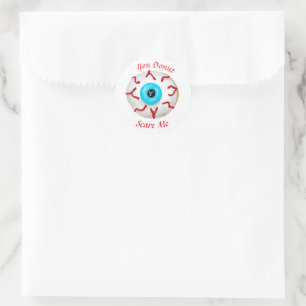 Trendy Halloween Spooky Monster Eye Doughnut Classic Round Sticker