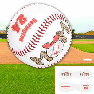 Trendy Hand drawn Baseball Mum Personalised