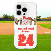 Trendy Hand drawn Baseball Mum Personalised 