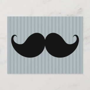 Trendy Handlebar Moustache Moustache Stache Postcard
