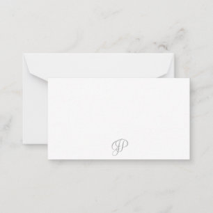 Trendy Handwriting Script Monogram Simple Design Card