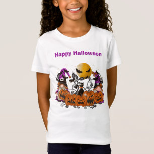 Trendy Happy Halloween Gnome Girl T-Shirt