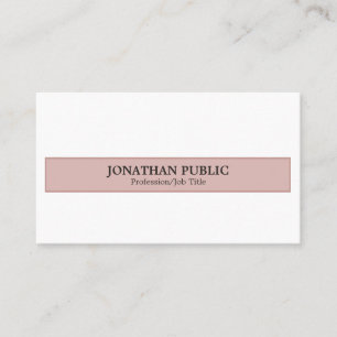 Trendy Harmonic Colours Professional Elegant Plain Business Card