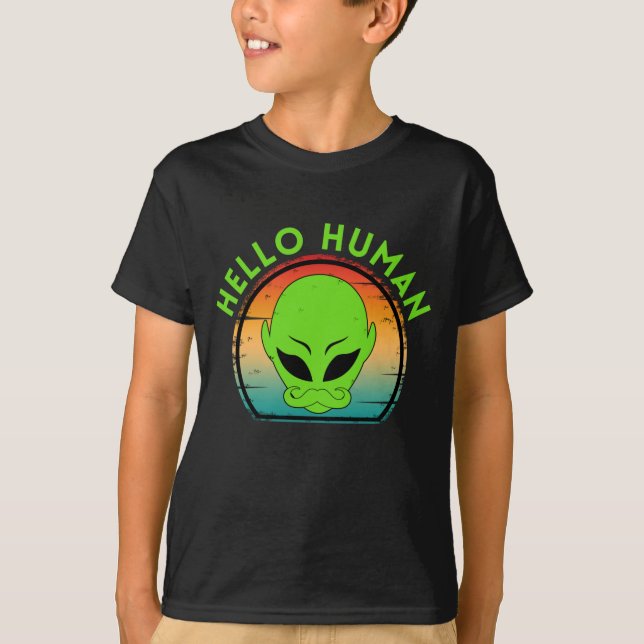 trendy hello human  T-Shirt (Front)