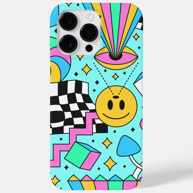 Trendy Hippy Abstract Case-Mate iPhone Case (Back)