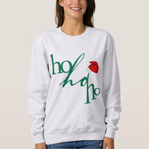 Trendy Ho-Ho-Ho Design T-Shirt Sweatshirt
