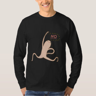 Trendy Honests Blob Running Says No For Men Women T-Shirt