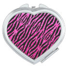 Trendy Hot Pink Zebra Print Glitz Glitter Sparkles