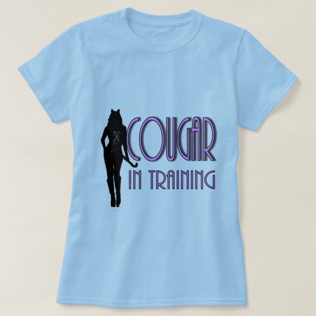 trendy hot silhouette cougar in training T-Shirt (Design Front)