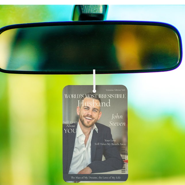 Trendy Husband Magazine Cover style photos Car Air Freshener (Trendy Husband Magazine Cover style photos Air Freshener)