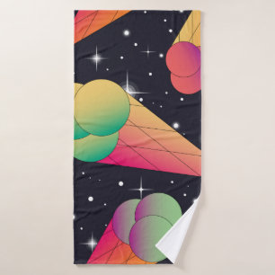 Trendy ice cream seamless pattern. Ice cream cones Bath Towel