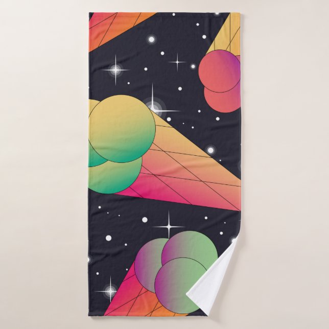 Trendy ice cream seamless pattern. Ice cream cones Bath Towel (Bath Towel)