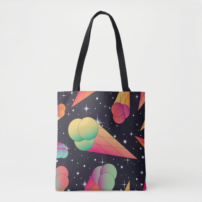 Trendy ice cream seamless pattern. Ice cream cones Tote Bag (Front)