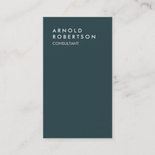 Trendy Indigo Stylish Consultant Business Card
