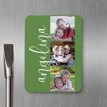 Trendy Instagram Photo Collage Custom Monogram<br><div class="desc">Use 3 square photos to create a unique and personal gift. Or you can keep the hipster puppy and make a trendy keepsake. If you need to adjust the pictures,  click on the customise tool to make changes.</div>
