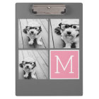 Trendy Instagram Photo Collage Custom Monogram
