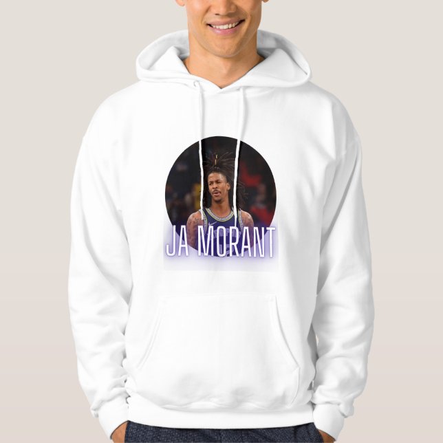 Trendy Ja Morant Unisex Pullover Hoodie (Front)