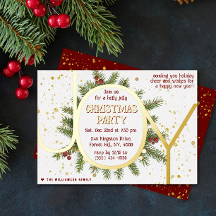 Trendy Joy Pine Boughs Wreath Christmas Party