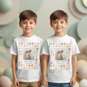 Trendy Kids Pastel Easter Photo Personalized T-Shirt