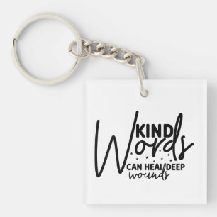Trendy Kind Words Key Ring