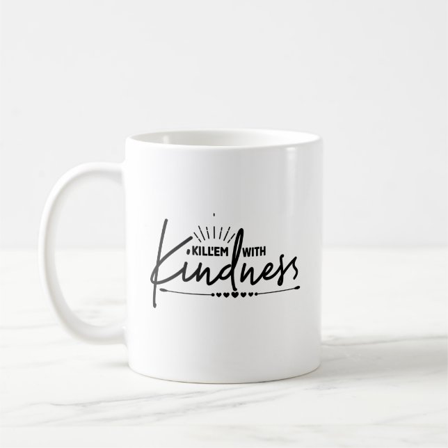 Trendy Kindness  Coffee Mug (Left)