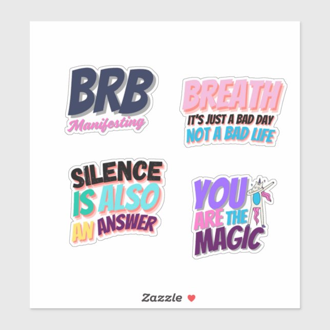 Trendy Laptop Sticker – Aesthetic Vinyl  Sticker  (Sheet)