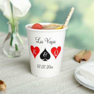 Trendy Las Vegas wedding party supplies custom Paper Cups