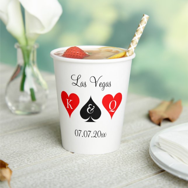 Trendy Las Vegas wedding party supplies custom Paper Cups (Insitu)
