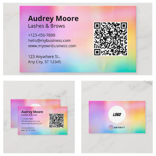 Trendy Lashes Minimalist Design Business Card