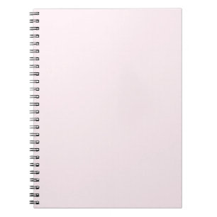 Trendy Lavender Blush Solid Colour Elegant Notebook