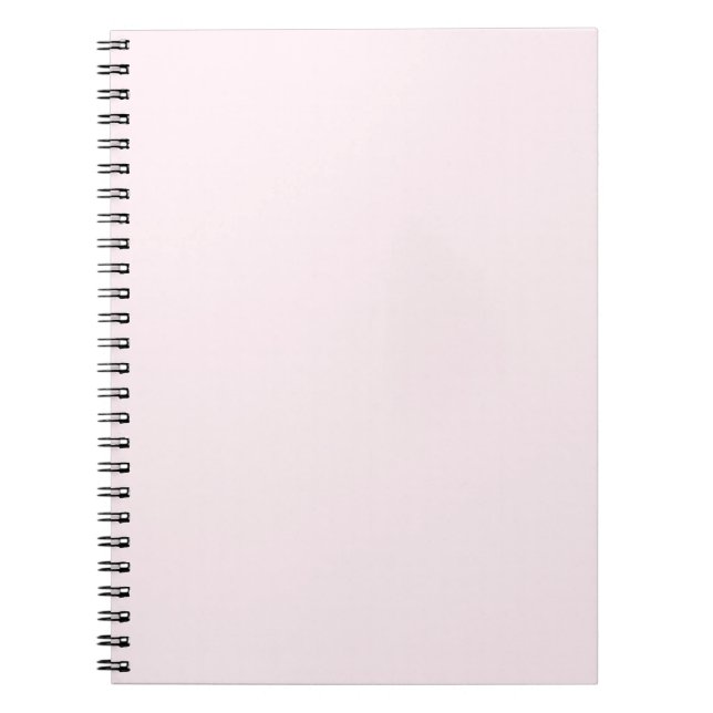 Trendy Lavender Blush Solid Colour | Elegant Notebook (Front)
