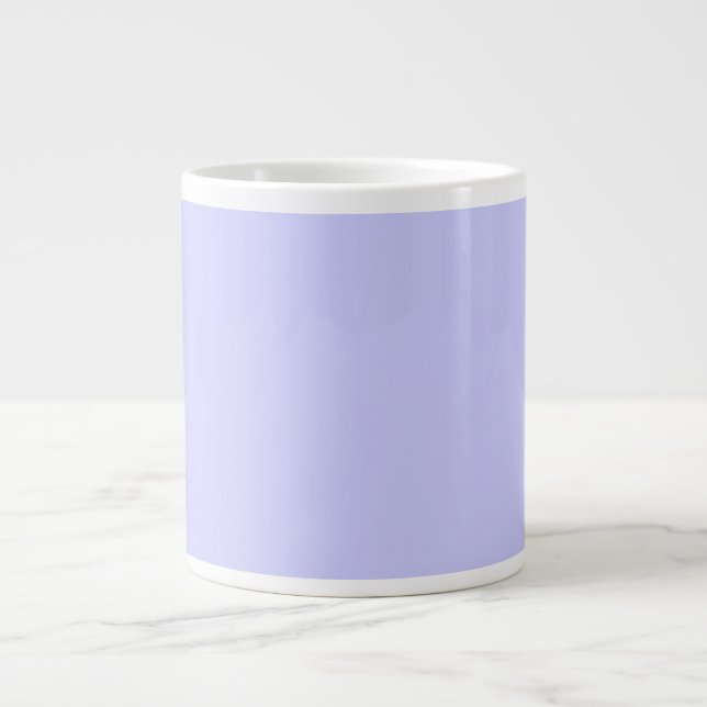 Trendy Lavender colour ready to customise Large Coffee Mug (Front)