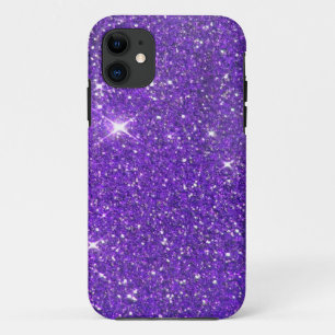 Trendy Lavender Purple Sparkling Glitter Glitz Case-Mate iPhone Case