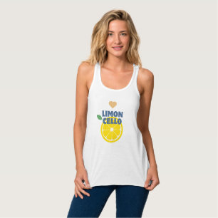 Trendy Lemon Heart Limoncello Favour Gift Merch Singlet