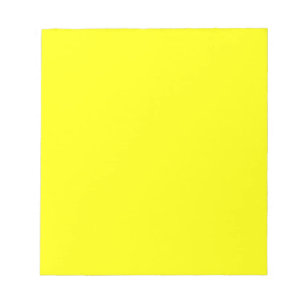 Trendy Lemon Yellow Solid Colour   Classic Notepad