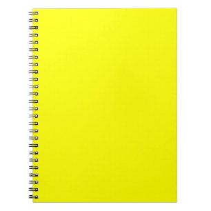 Trendy Lemon Yellow Solid Colour   Elegant Notebook