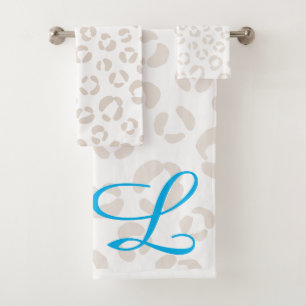 Trendy Leopard Bath Towel Set