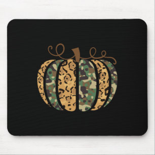 Trendy Leopard Camo Pumpkin Animal Print Cheetah F Mouse Pad