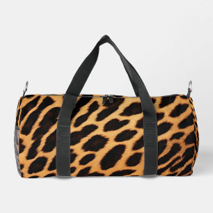 Trendy Leopard Cat Animal Print Collection Duffle Bag