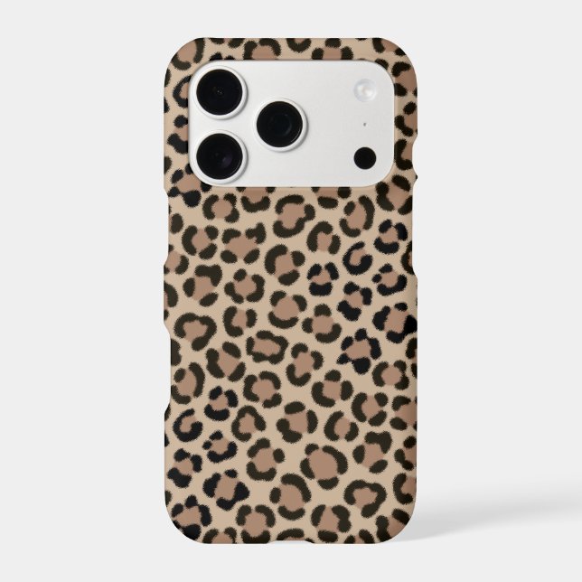 Trendy Leopard Print Fur Effect Repeat Pattern (Back)