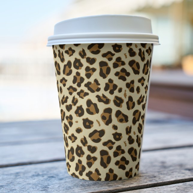 Trendy Leopard Print Paper Cups (Creator Uploaded)