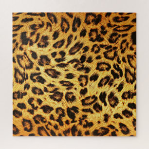 Trendy Leopard: Skin Design Pattern. Jigsaw Puzzle