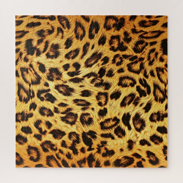 Trendy Leopard: Skin Design Pattern. Jigsaw Puzzle (Vertical)