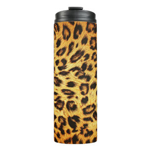 Trendy Leopard: Skin Design Pattern. Thermal Tumbler