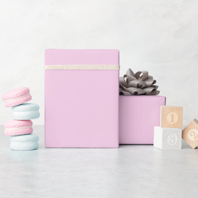 Trendy Light Blush Pink Wrapping Paper Roll (Baby Shower)