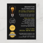 Trendy Lightbulb, Electrician Advertising Flyer<br><div class="desc">Trendy Lightbulb,  Electrician Advertising Flyers By The Business Card Store.</div>