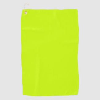 Trendy Lime Zest Solid Colour Golf Towel
