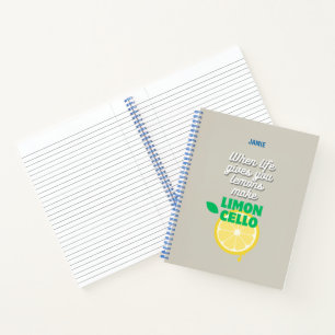 Trendy Limoncello Quote  Notebook