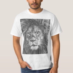 Trendy Lion Face Men's Modern Template Elegant T-Shirt