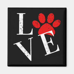 TRENDY LOVE DOG PAW MAGNET